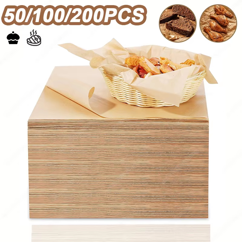 Kitchen Equipment For Baking - 50/100/200PCS Carta da forno Pergamena Teglia