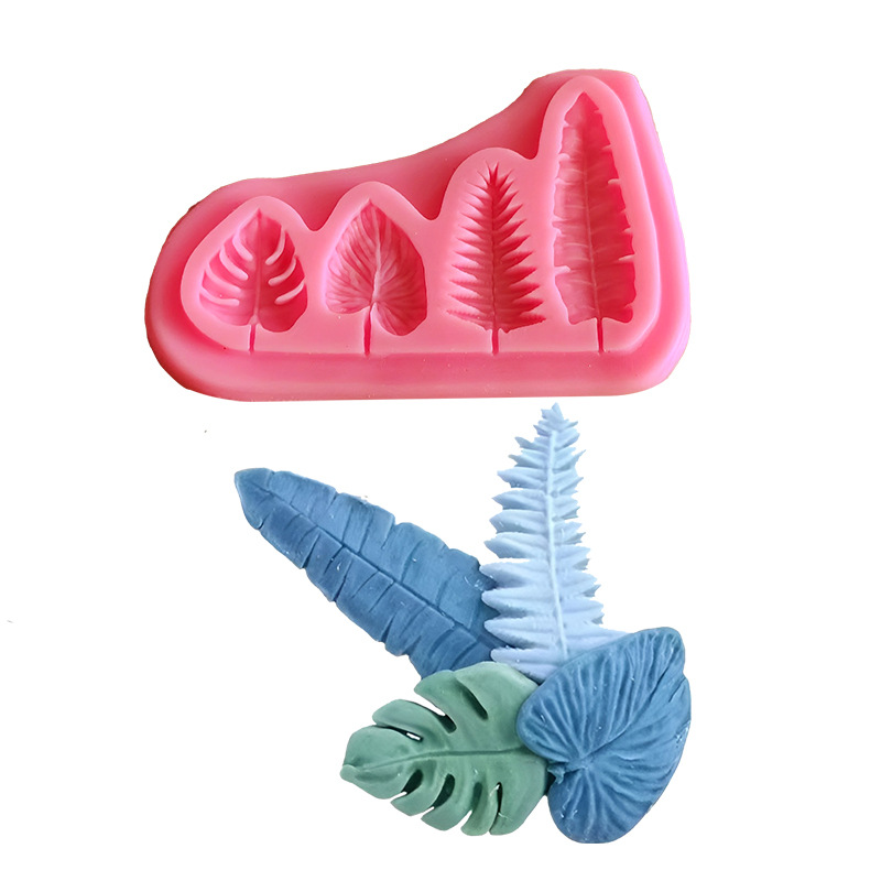 Kitchen Equipment For Baking - Stampi in silicone con foglie di