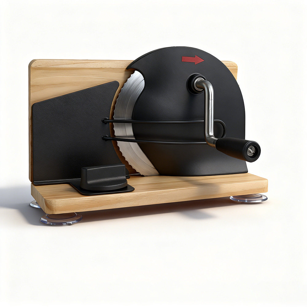 Kitchen Baking Machine - Affettatrice per Pane Manuale con Spessore