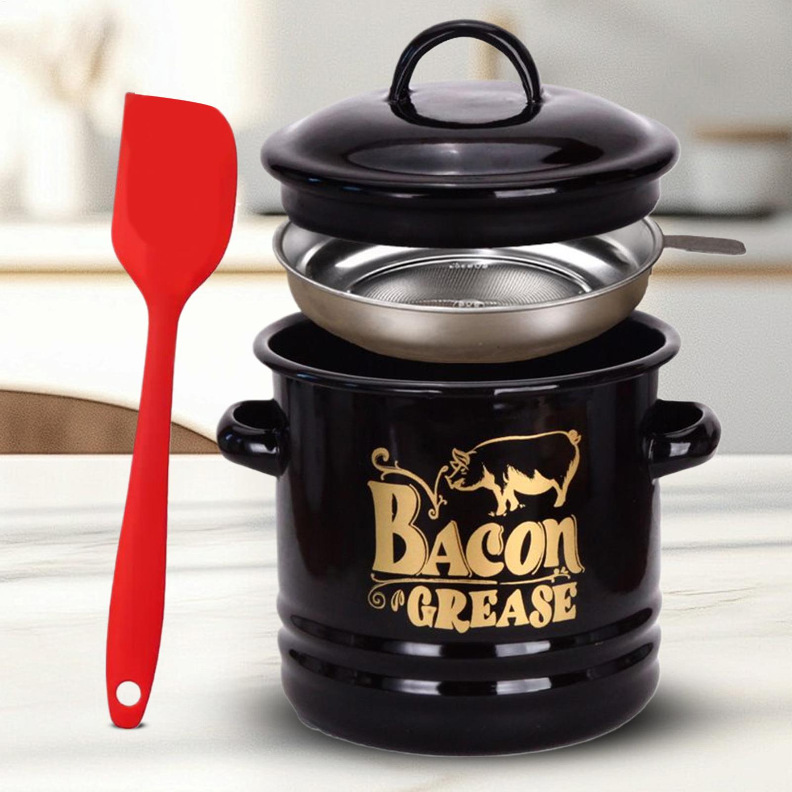 Kitchen Baking Canisters - Contenitore per grasso per pancetta Contenitori