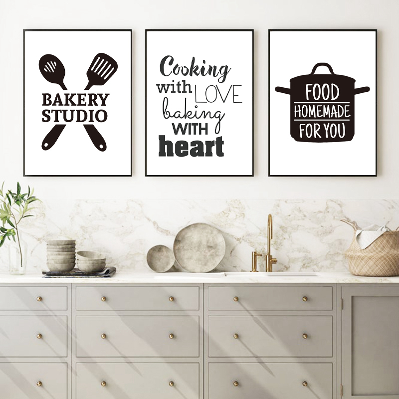 Kitchen Baking Wall Art - Cucinando con Amore, Stampe e Poster