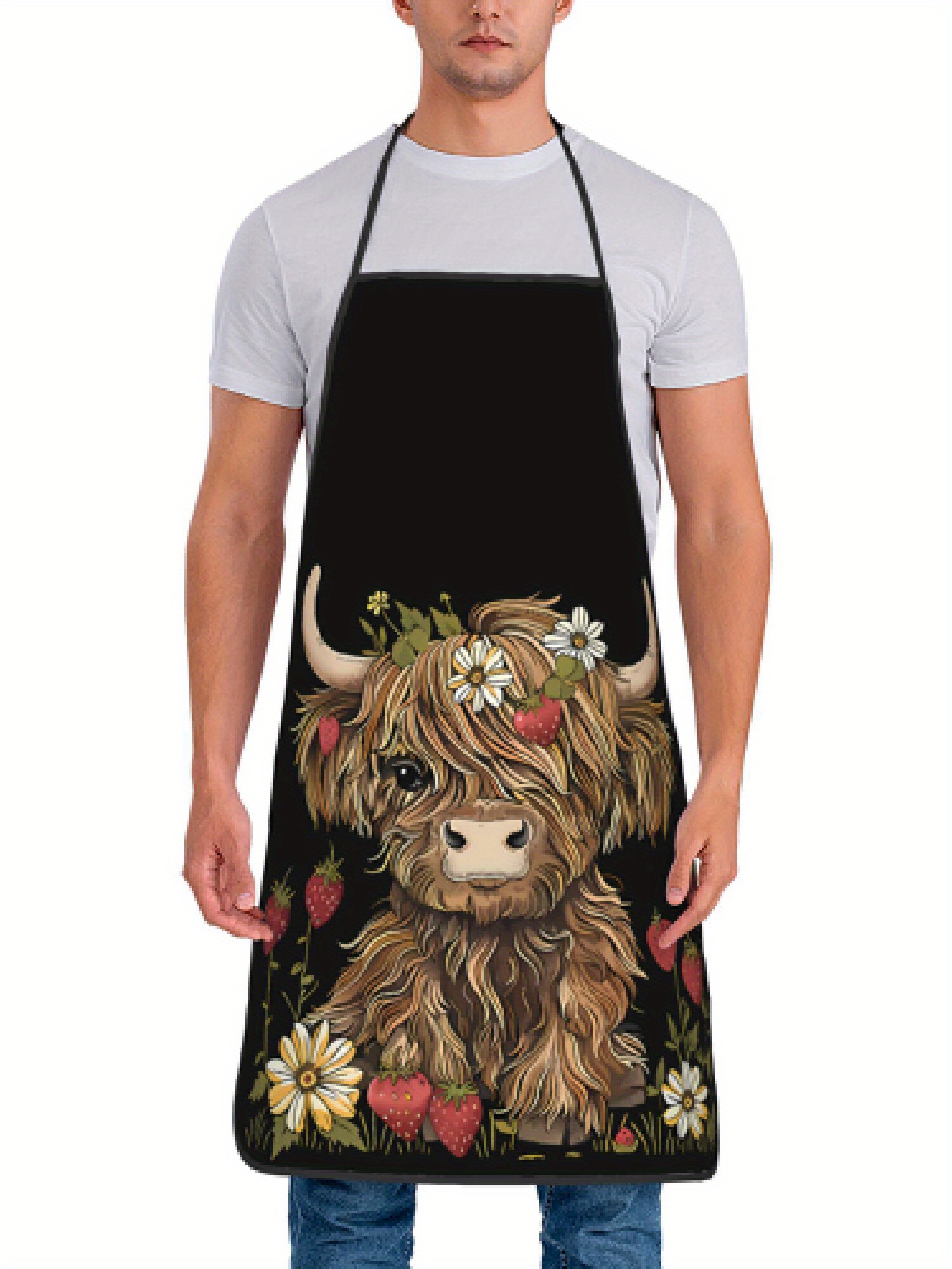 Kitchen Design For Baking - Grembiule con disegno di mucca delle