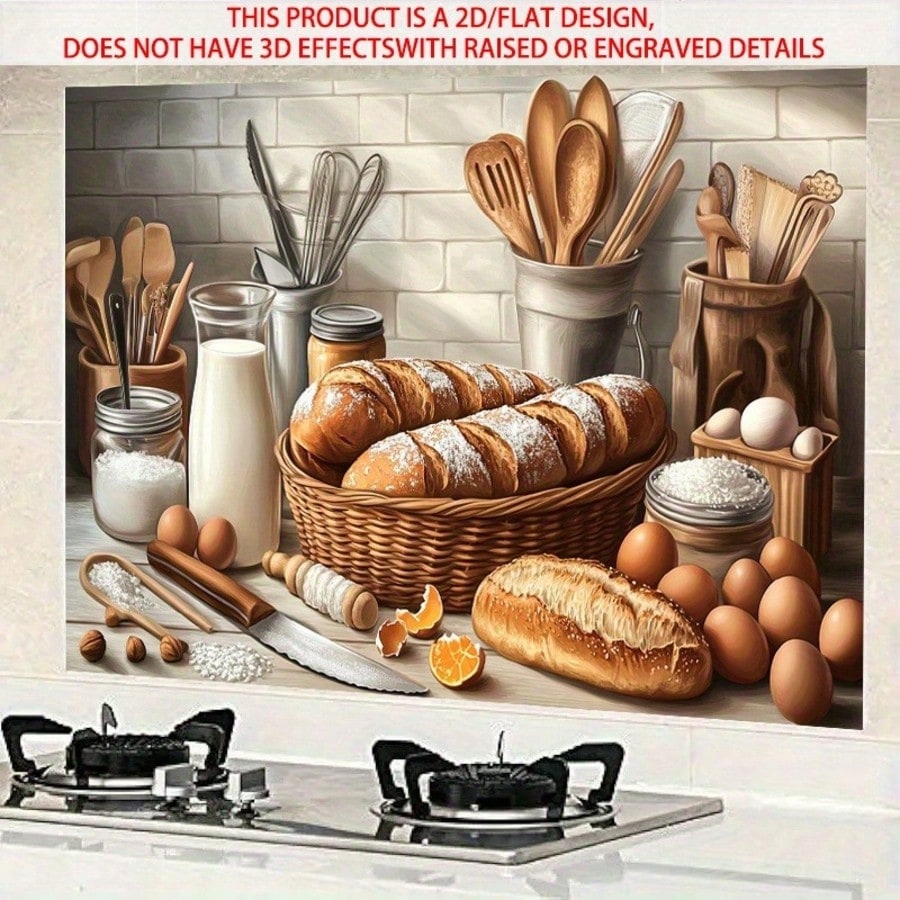 Kitchen Baking Wall Art - Adesivo Murale 2D in PVC Autoadesivo