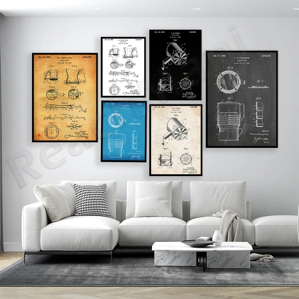 Stampa brevettata del setaccio - Kitchen Baking Wall Art recensione e prezzo