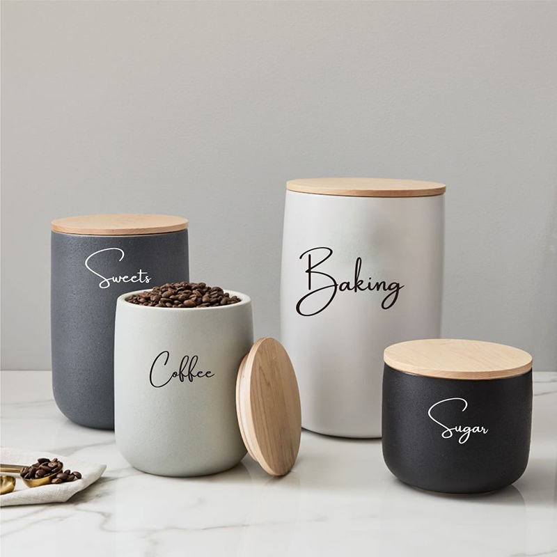 8 pezzi di etichette per barat - Kitchen Baking Canisters recensione e prezzo