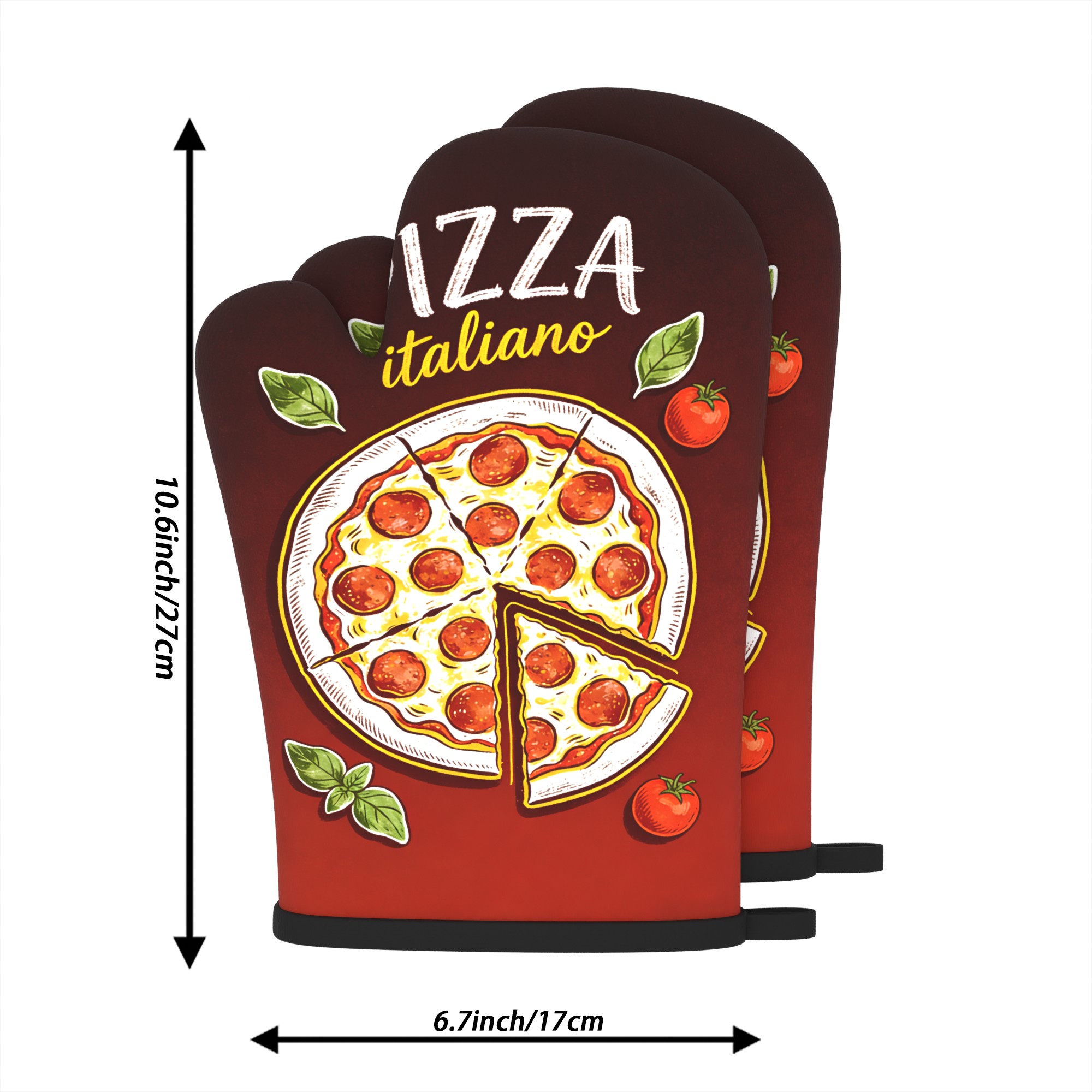 Guanti da Forno con Stampa Piz - Kitchen Baking Machine recensione e prezzo