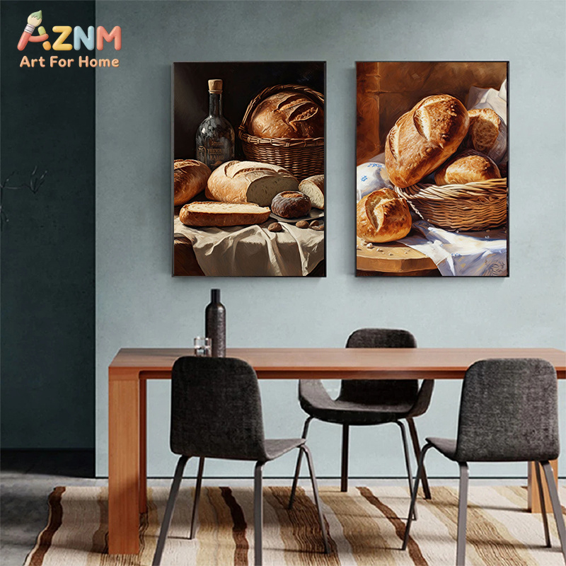 AZNM Dipinto Realistico di Pan - Kitchen Baking Wall Art recensione e prezzo