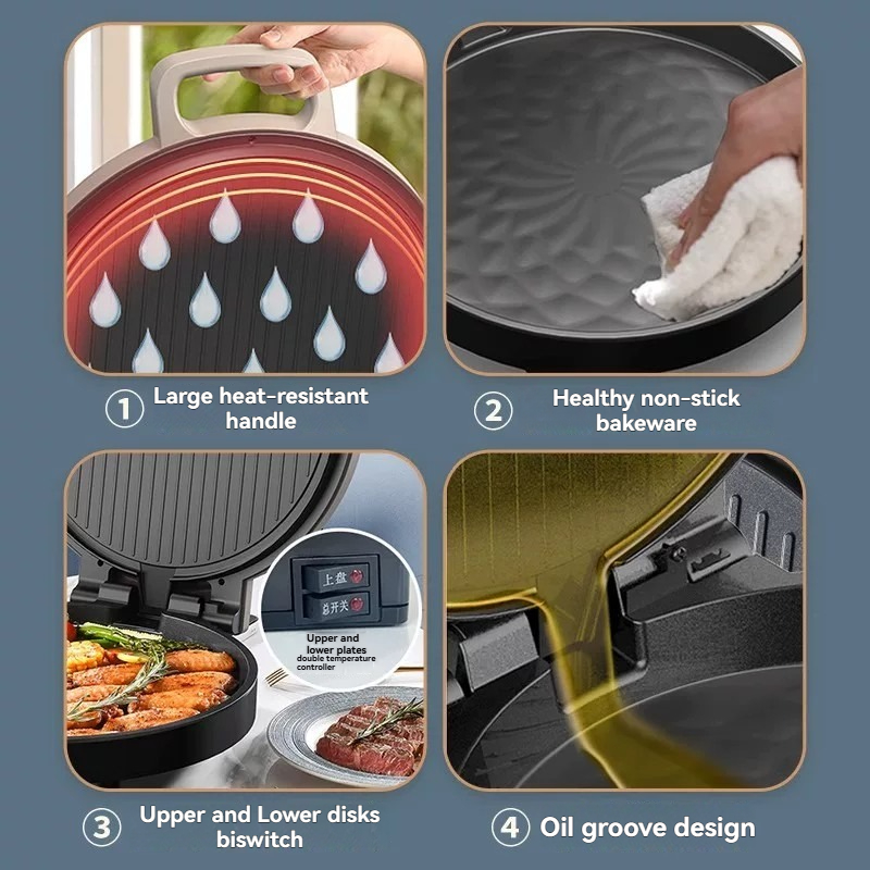 Piastra Elettrica a Doppia Fac - Kitchen Baking Machine recensione e prezzo