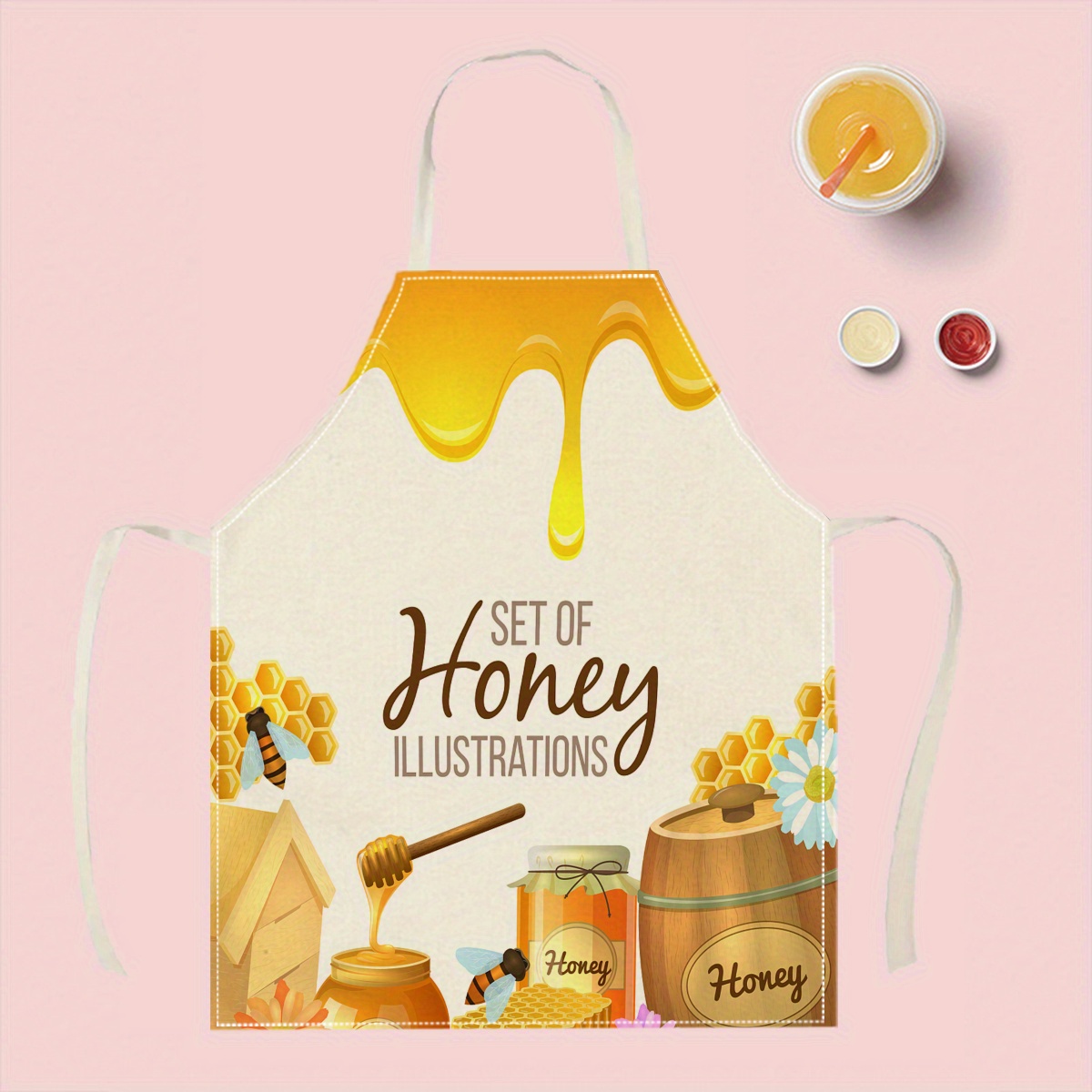 Grembiule con disegno di ape,  - Baking Kitchen Design Ideas recensione e prezzo