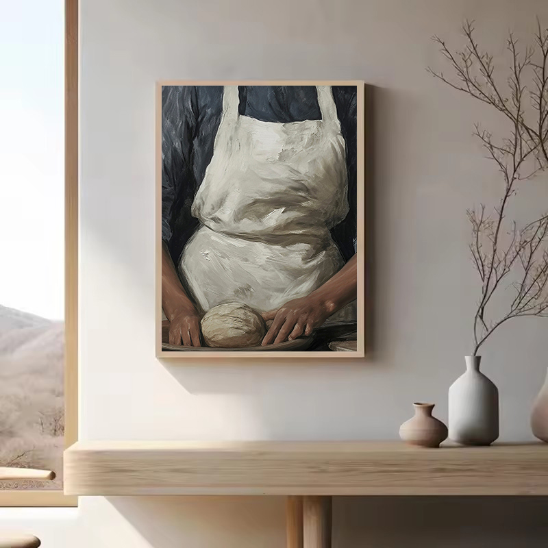 Cucina francese Donna Cottura  - Kitchen Baking Wall Art recensione e prezzo