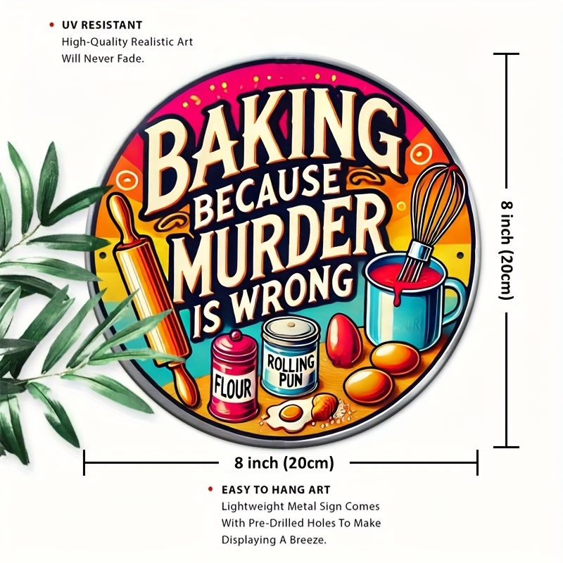 Targa in metallo HD, decorazio - Kitchen Baking Wall Art recensione e prezzo