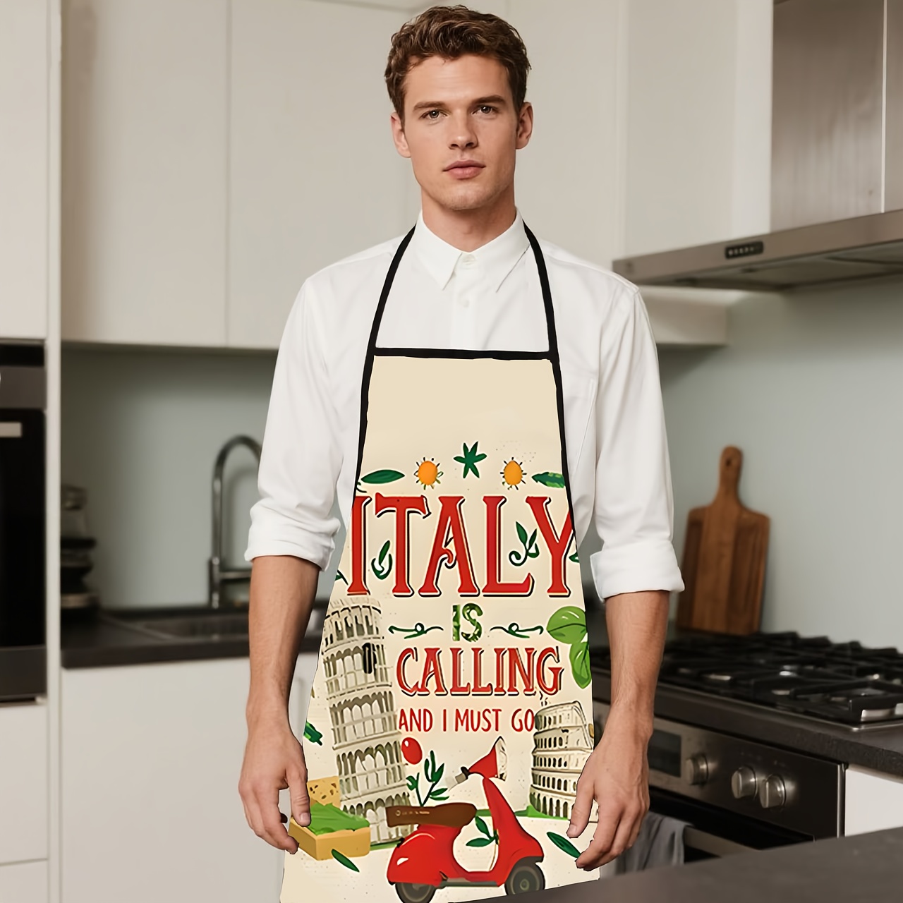 Grembiule a tema italiano, 1 p - Baking Kitchen Design Ideas recensione e prezzo