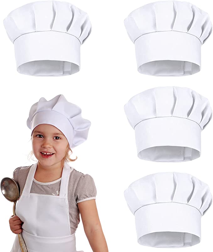 Set di 4 Cappelli da Cuoco per - Kitchen Design For Baking recensione e prezzo