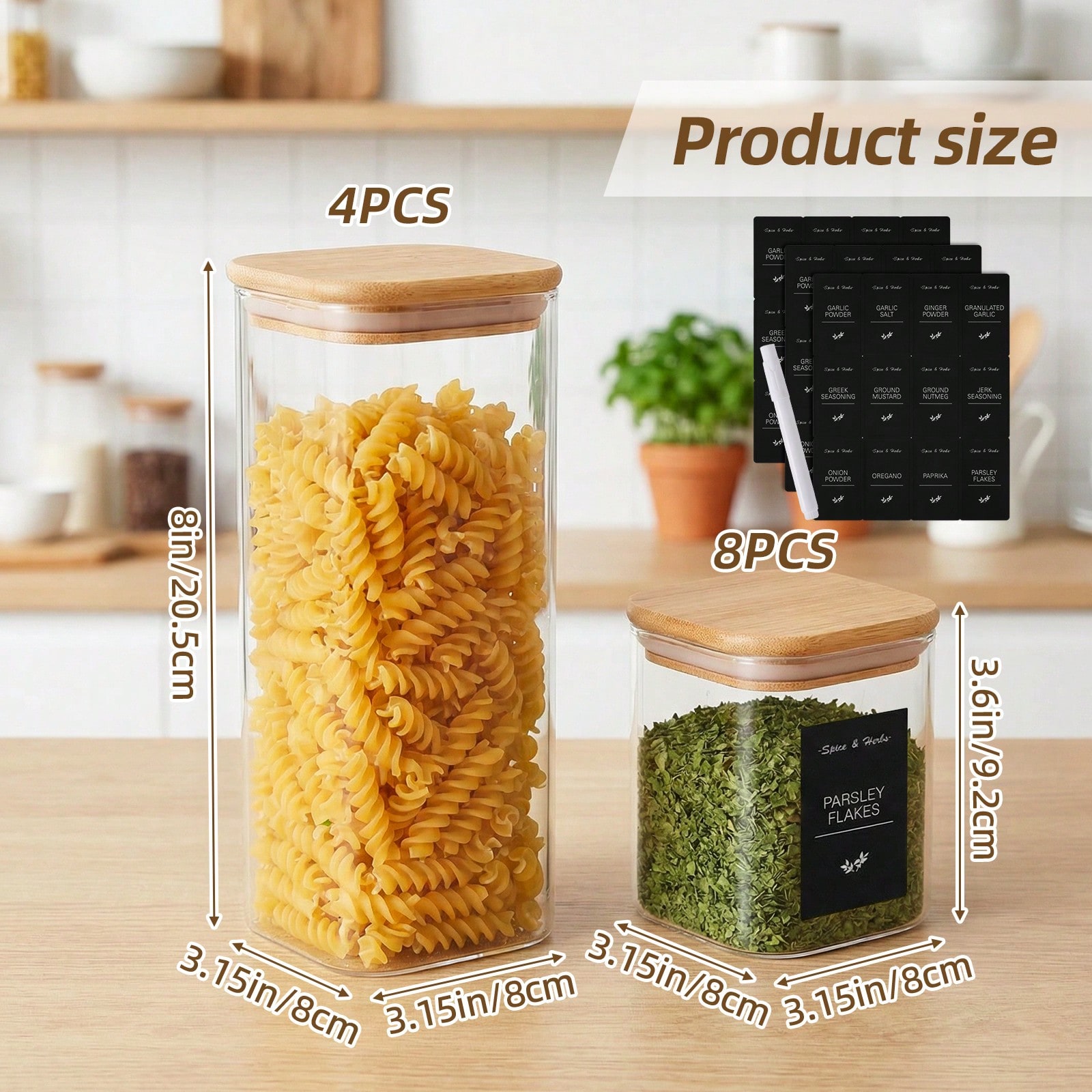 Tomnk 12 Contenitori in Vetro  - Kitchen Baking Canisters recensione e prezzo