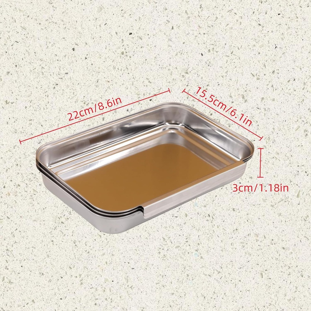 Set di 3 Vassoi Quadrati in Ac - Kitchen With Baking Station recensione e prezzo